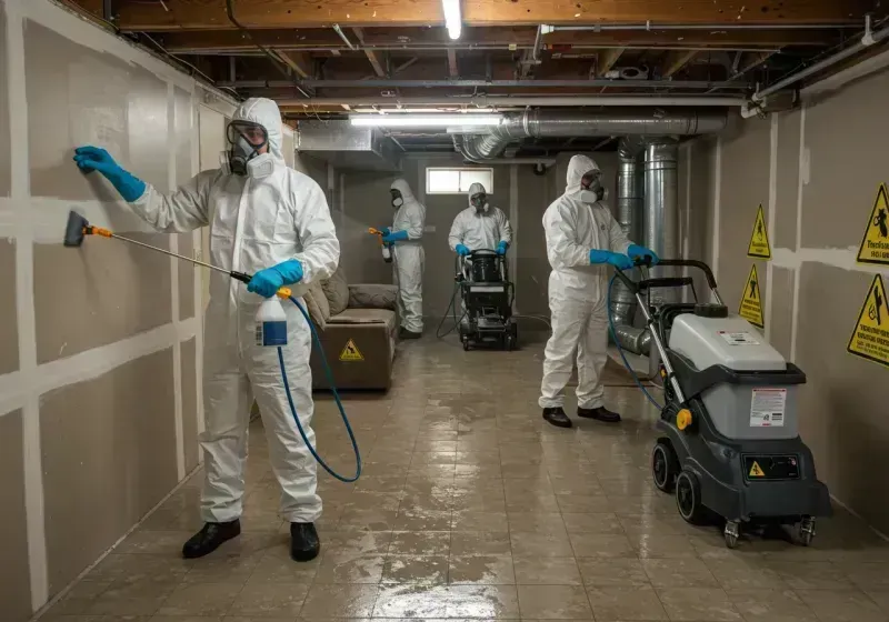 Basement Moisture Removal and Structural Drying process in Frankfort, KY